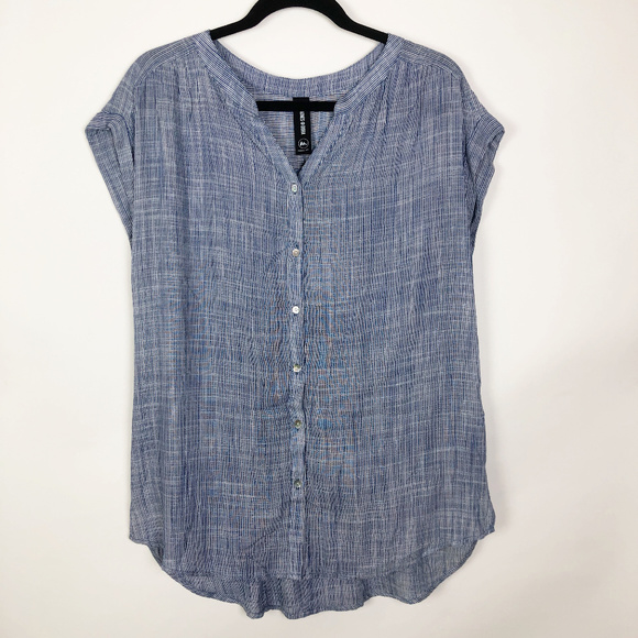 Agnes & Dora Tops - Agnes & Dora mandarin button down top